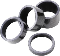 Headset Spacer Cykel Forstamme Gaffelskive til 28,6 mm Cykel 4 Pakke Sort
