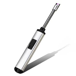 Elektrisk lighter USB oppladbar 2 deler Sølv