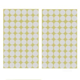 Dobbeltsidig rund skumtape 120 stk Hvit