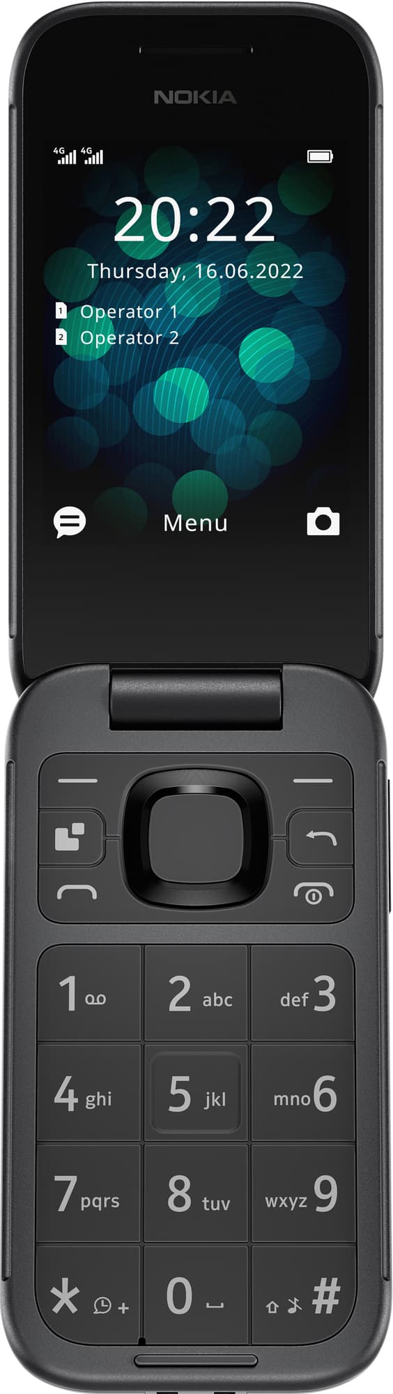Nokia 2660 Flip mobiltelefon (sort)