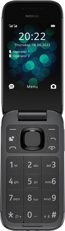 Nokia 2660 flipptelefon (svart)