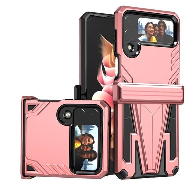 Iskunkestäva kuori 3i1 Samsung Galaxy Z Flip 4 - Ruusukulta