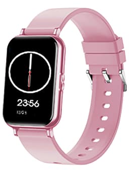 Smartklocka med blodtryck, puls, stegräknare Rosa