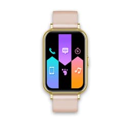 Smartwatch med blodtryk, puls, skridttæller Guld