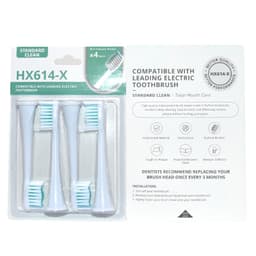 Vaihdehammasharjan päät 4 kpl Valkoinen Philips 614-X