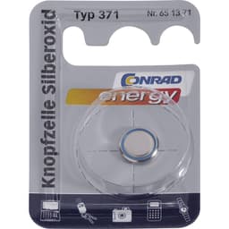 371 Knapcellebatteri Sølvoxid 1.55 V 46 mAh Conrad energy SR69 1 stk