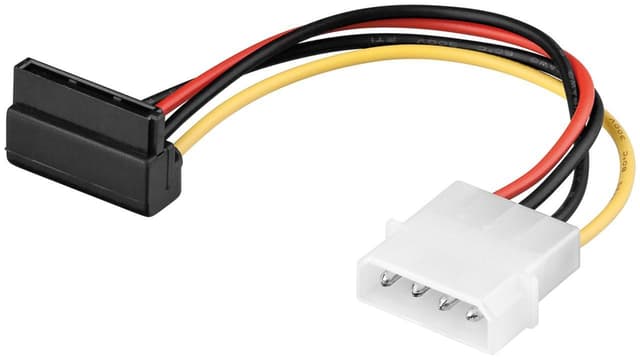 Goobay Strömkabel/adapter till pc, 5,25-kontakt till SATA 90°