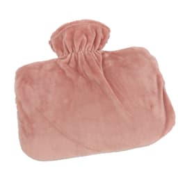 Varmtvannsflaske med lokk Rosa 1500 ml