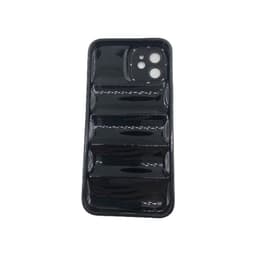 The Puffer Phone Case Down Soft Touch Jacket 3D beskyttelsescover Sort iPhone 12