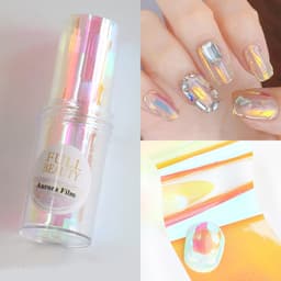 Aurora Nail Foil Stickers Broken Glass Paper 2-Pack K01 Flerfärgad