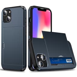 SKALO iPhone 14 Armor Cover kortholder - Blå