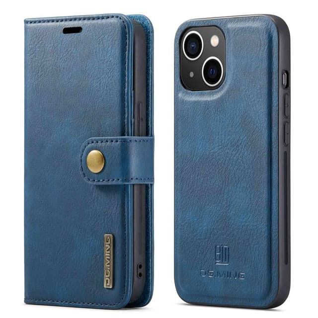 DG MING iPhone 14 2-in-1 magneetti lompakkokotelo - Sininen