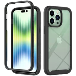 SKALO iPhone 14 Pro Max Shockproof Clear Hybrid Skal - Svart