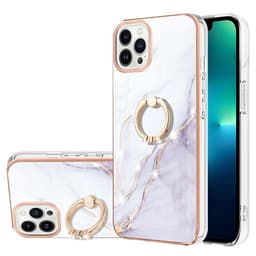 SKALO iPhone 14 Pro Max Marmor TPU Skal Med Ring - Motiv 3