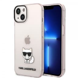 Karl Lagerfeld iPhone 14 Plus Deksel Printed Choupette Transparent Rosa