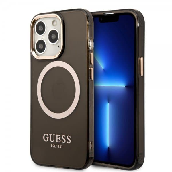 Guess iPhone 13 Pro Max Cover Translucent MagSafe Sort