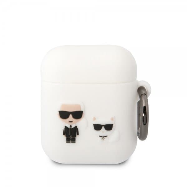 Karl Lagerfeld AirPods 1/2 Skal 3D Logo Vit
