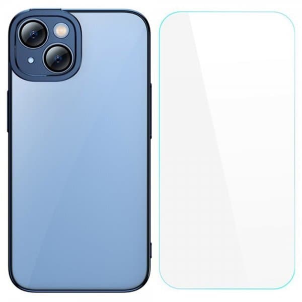 Baseus iPhone 14 Kuori Glitter Series Sininen