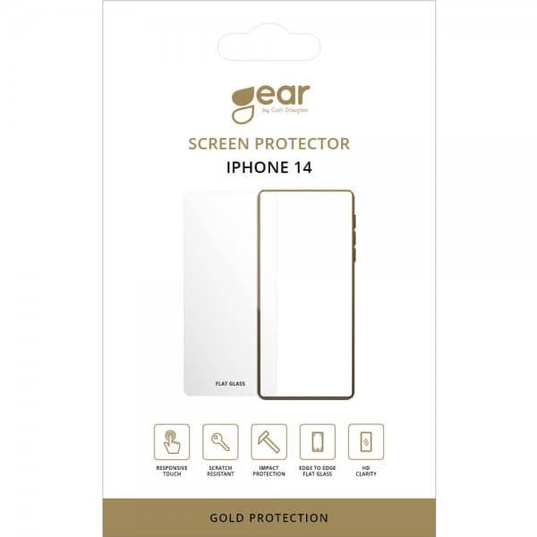 Gear iPhone 14 Skjermbeskytter 2.5D