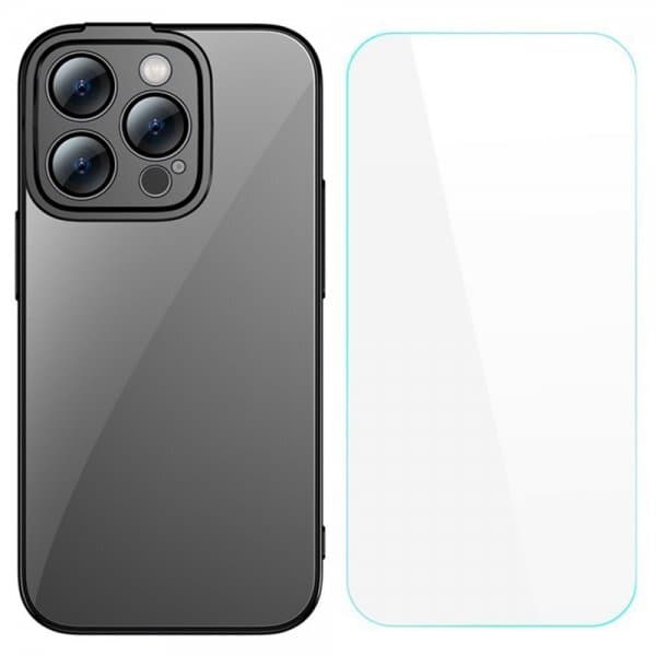 Baseus iPhone 14 Pro Max Deksel Glitter Series Svart