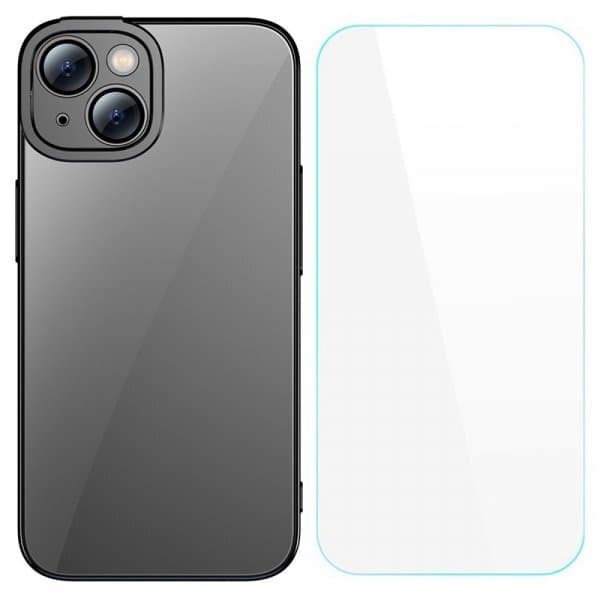 Baseus iPhone 14 Plus Deksel Glitter Series Svart