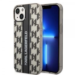 Karl Lagerfeld iPhone 14 Plus Skal Monogram Vertical Stripe Svart