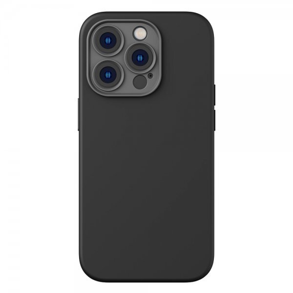 Baseus iPhone 14 Pro Max Deksel Liquid Silica Gel MagSafe Svart