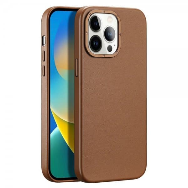DUX DUCIS iPhone 14 Pro Max Deksel Grit Series MagSafe Brun