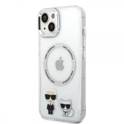 Karl Lagerfeld iPhone 14 Cover Karl & Choupette MagSafe Transparent