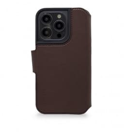 Decoded iPhone 14 Pro Max Etui Leather Wallet Case Brun
