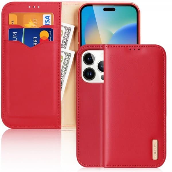 DUX DUCIS iPhone 14 Pro Fodral Hivo Series Röd