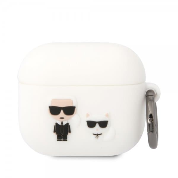 Karl Lagerfeld AirPods 3 Skal 3D Logo Vit