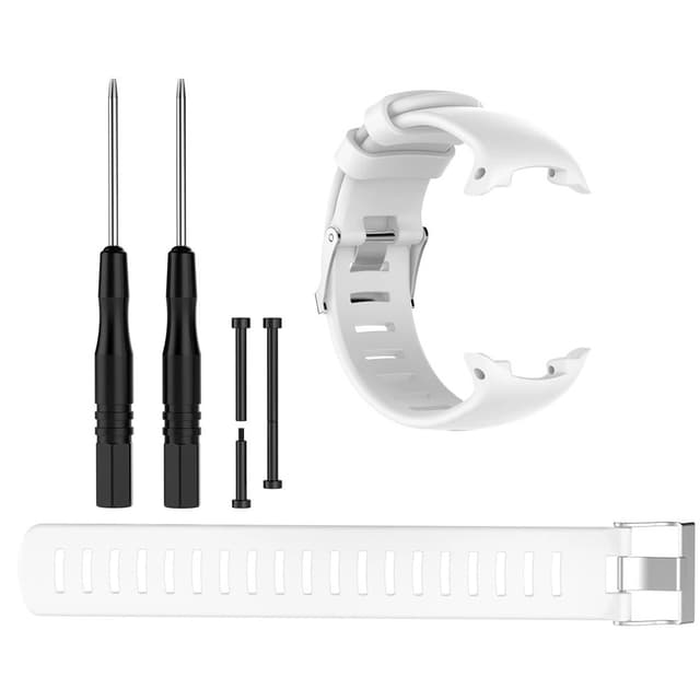 Klockarmband för Suunto D4/D4i Novo med 2 olika längder Vit