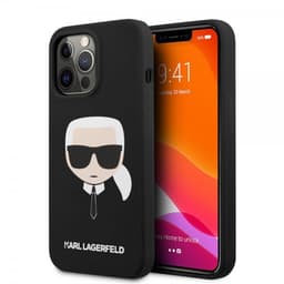 Karl Lagerfeld iPhone 13 Pro Max Deksel Liquid Silicone Karl MagSafe Svart