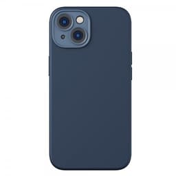 Baseus iPhone 14 Kuori Liquid Silica Gel MagSafe Sininen