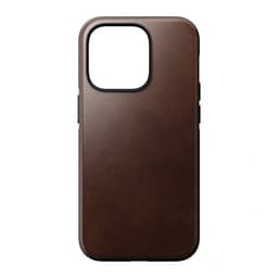 NOMAD iPhone 14 Pro Skal Modern Leather Case Horween Rustic Brown