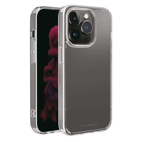 Vivanco iPhone 14 Pro Deksel Safe & Steady Transparent Klar