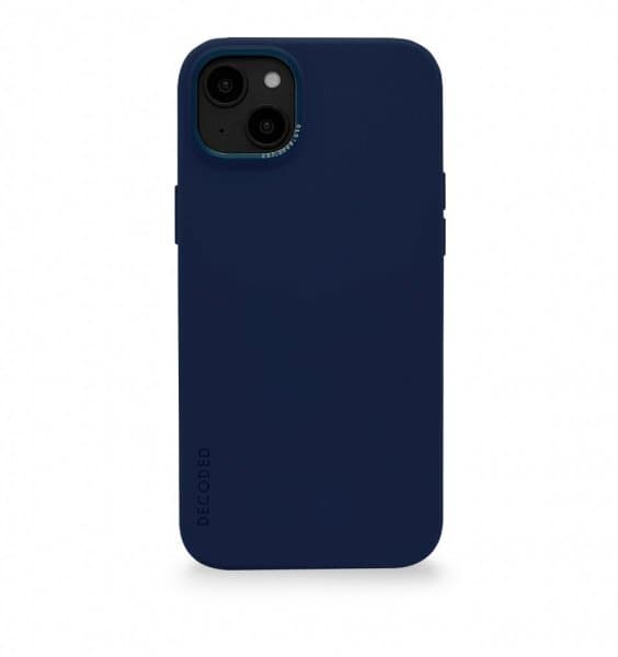 Decoded iPhone 14 Plus Cover Silicone Backcover Navy Peony