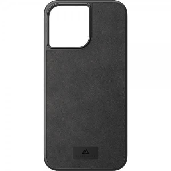 Black Rock iPhone 14 Pro Max Skal Real Leather Case Svart