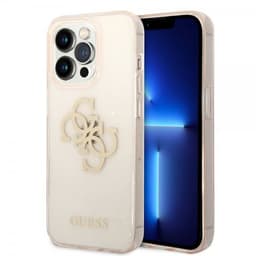 Guess iPhone 14 Pro Max Skal Full Glitter Guld