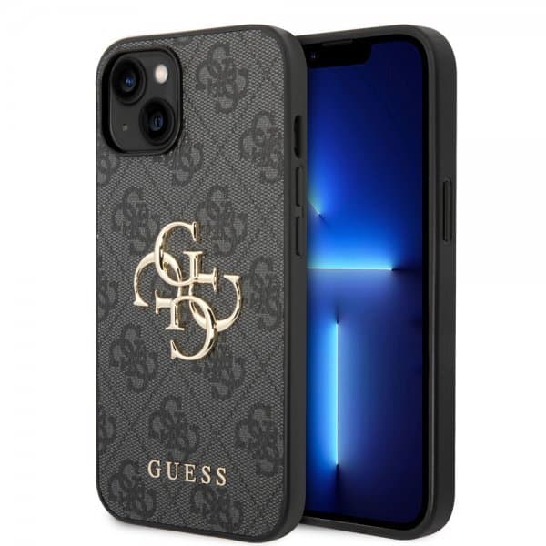Guess iPhone 14 Plus Deksel Big Metal Logo Grå