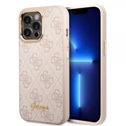 Guess iPhone 14 Pro Skal 4G Logo Rosa