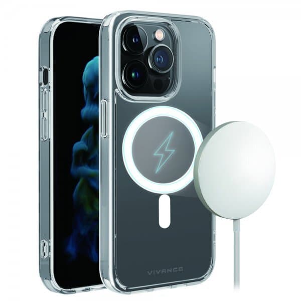 Vivanco iPhone 14 Pro Max Deksel Mag Steady Transparent Klar