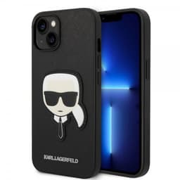 Karl Lagerfeld iPhone 14 Plus Cover Saffiano Karl Sort