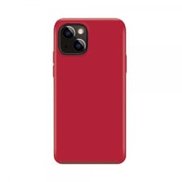 XQISIT iPhone 14 Plus Deksel Silicone Case Rød