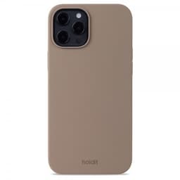 holdit iPhone 12 Pro Max Deksel Silikon Mocha Brown