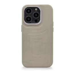 Decoded iPhone 14 Pro Deksel Leather Embossed Backcover Clay