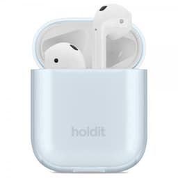 holdit AirPods 1/2 Deksel Seethru Mineral Blue