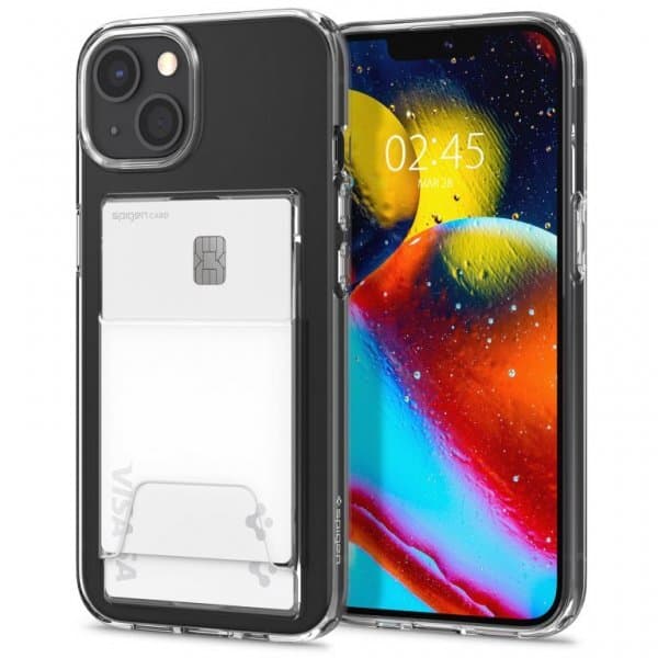 Spigen iPhone 14 Plus Skal Crystal Slot Dual Crystal Clear