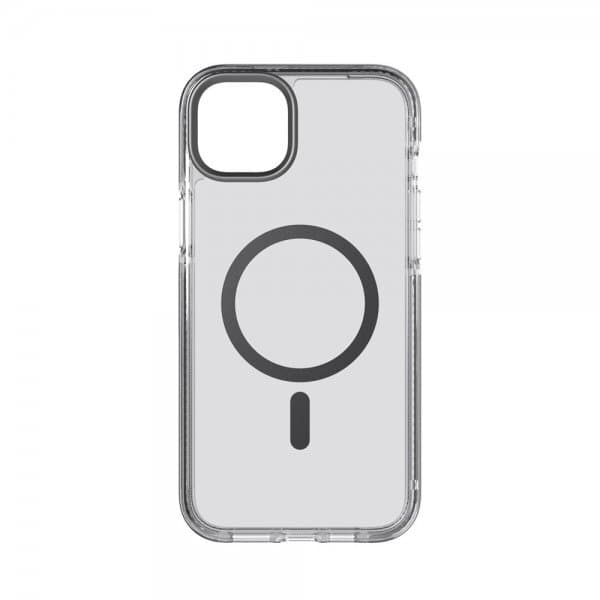 Tech21 iPhone 14 Plus Cover Evo Crystal MagSafe Graphite Black